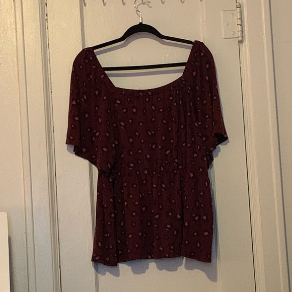 Lane Bryant Swing Short Flutter Sleeve Sweetheart top NWOT - Picture 6 of 8